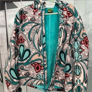 Colorful Patterned ski coat